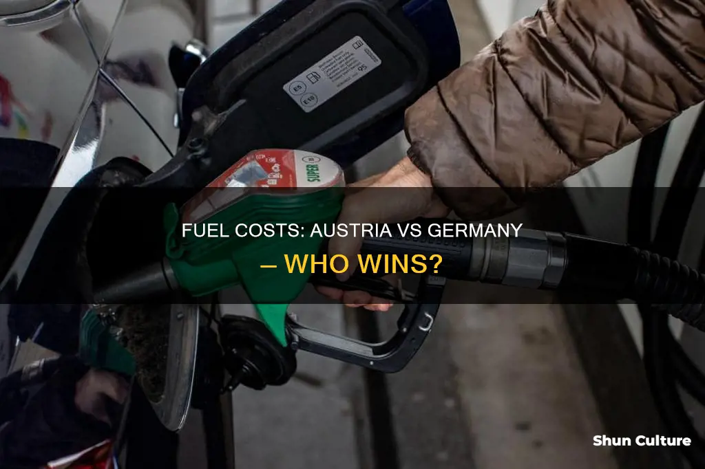 is auto fuel more expensive in austria than germany