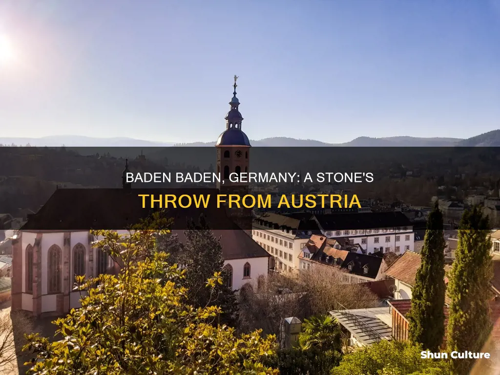 is baden baden germany near baden austria