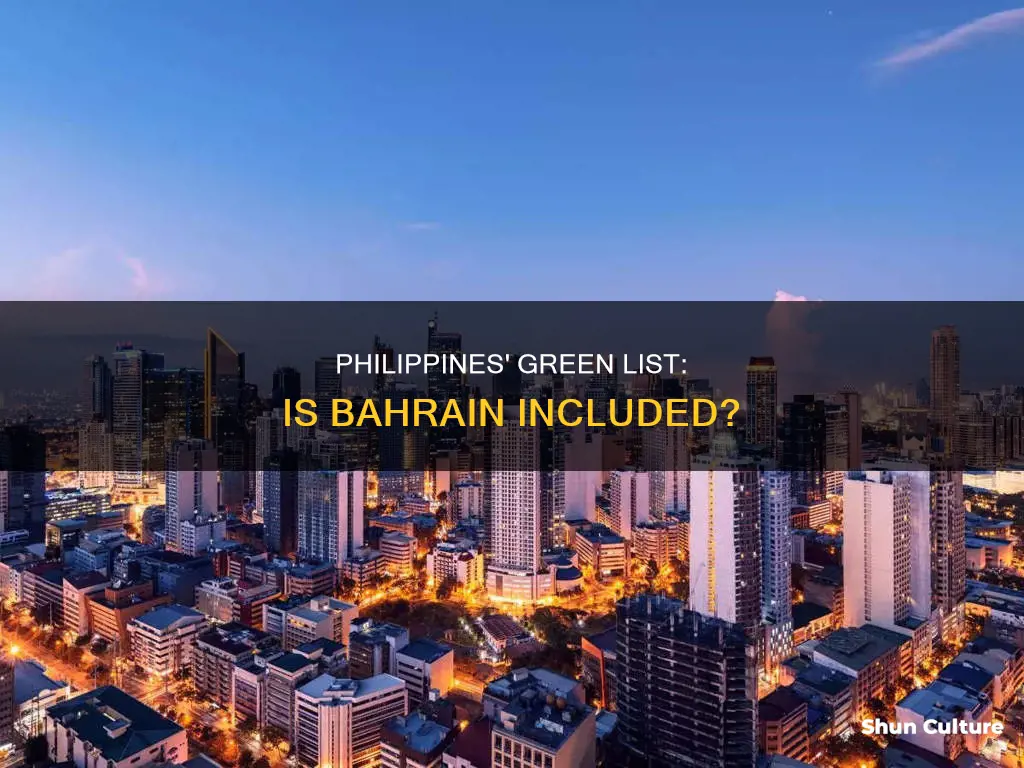 is bahrain green list in philippines