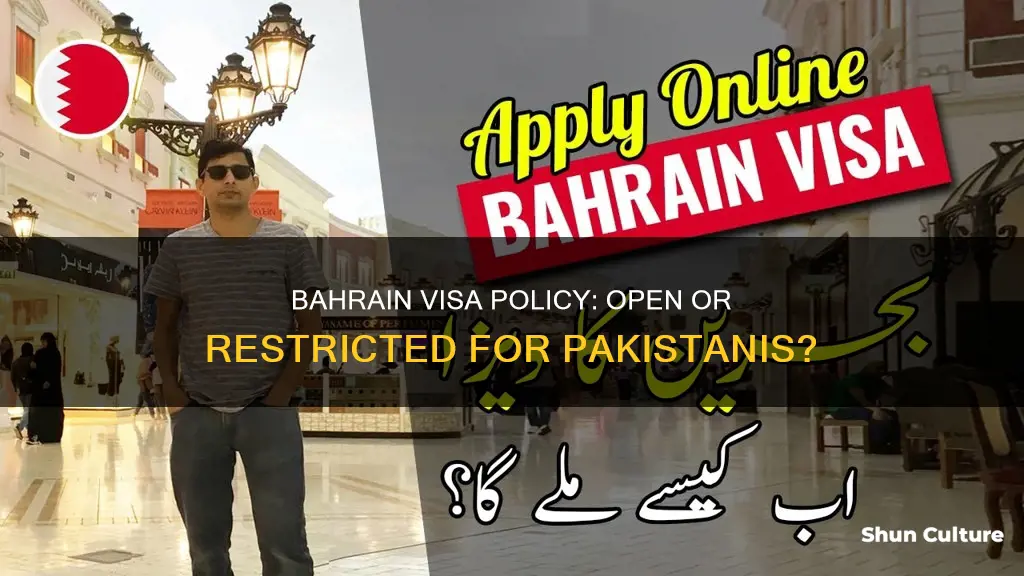 is bahrain visa open for pakistani