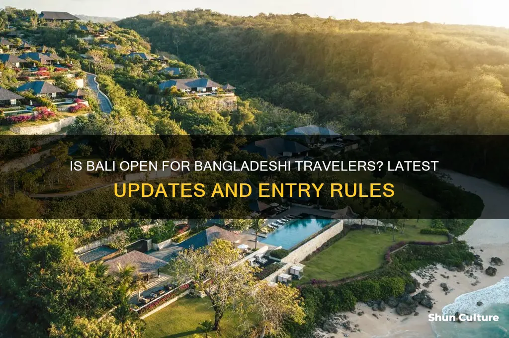 is bali open for bangladesh