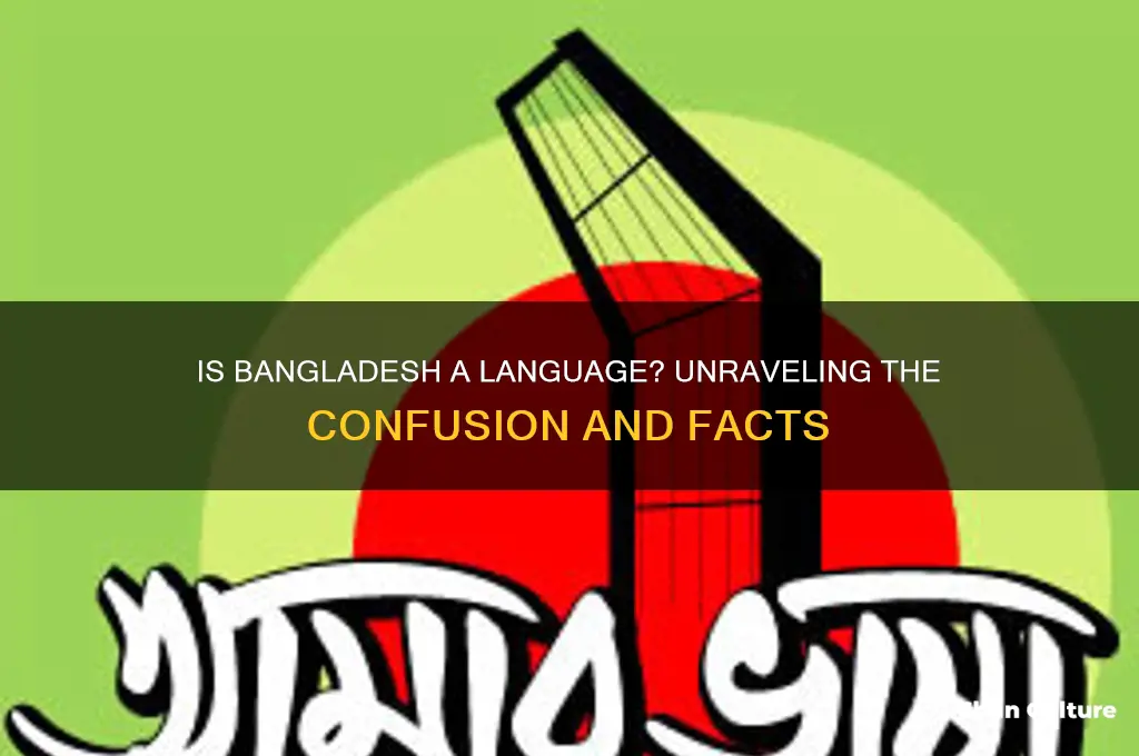 is bangladesh a language