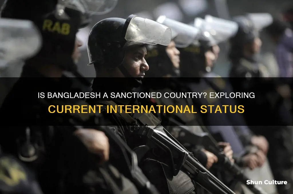 is bangladesh a sanctioned country