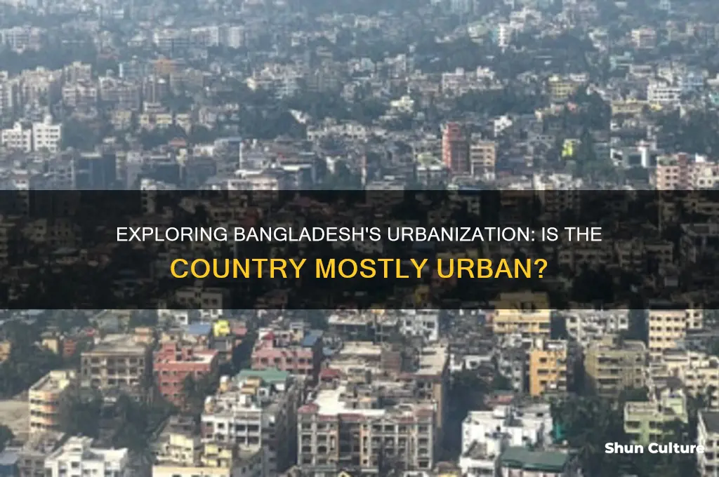 is bangladesh mostly urban