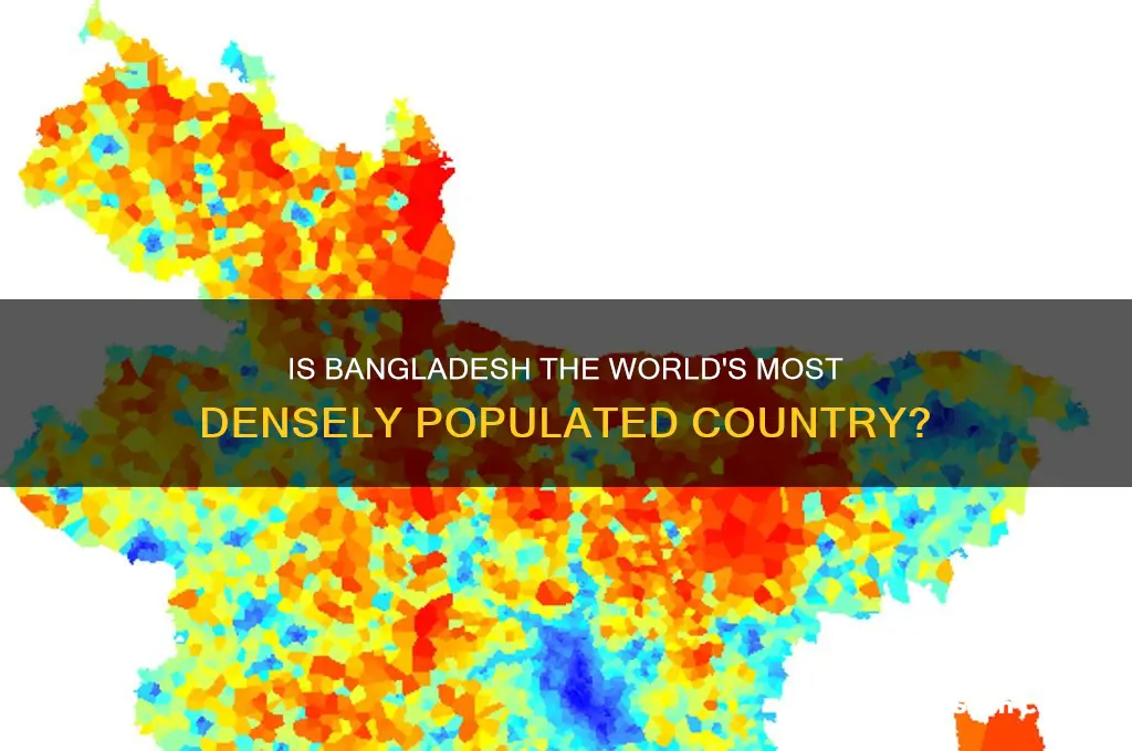 is bangladesh the most densly populated place in the world