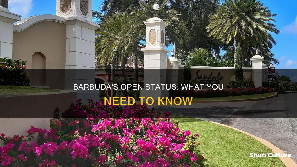 is barbuda open