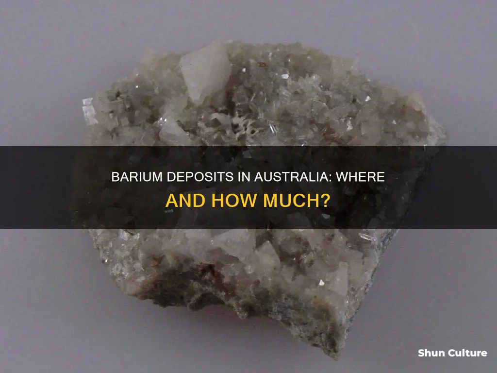 is barium found in australia