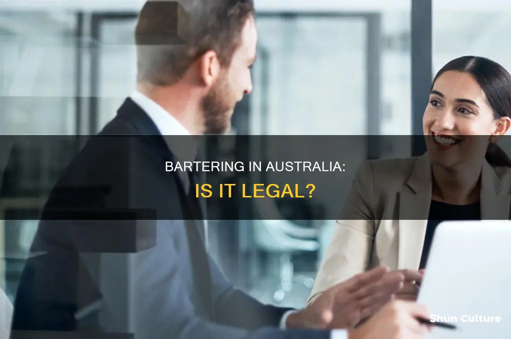 is bartering illegal in australia