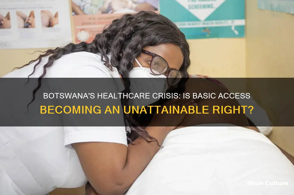 is basic access to heathcare a growing problem in botswana