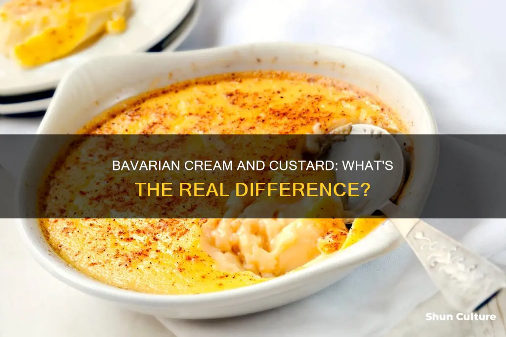 is bavarian cream the same as custard