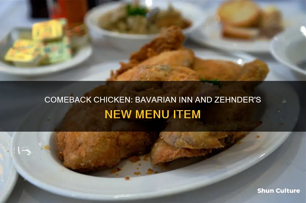 is bavarian inn and zehnders selling comeback chicken