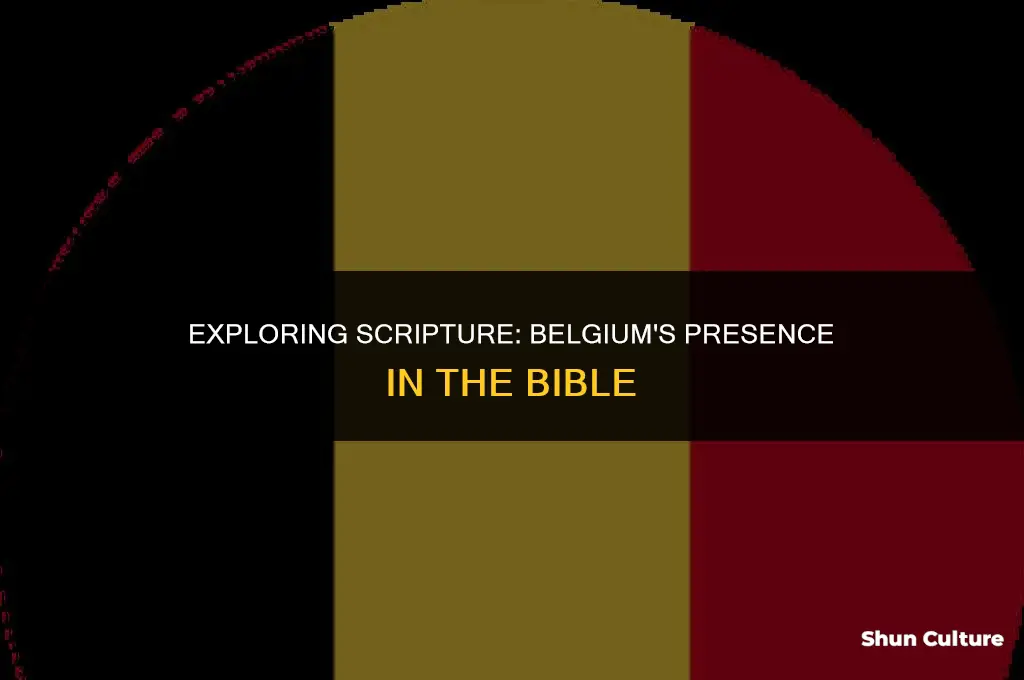is belgium mentioned in the bible