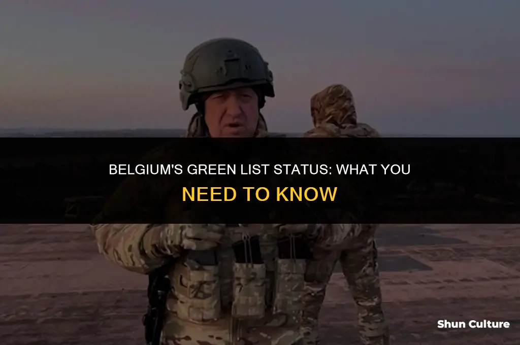 is belgium on the green list