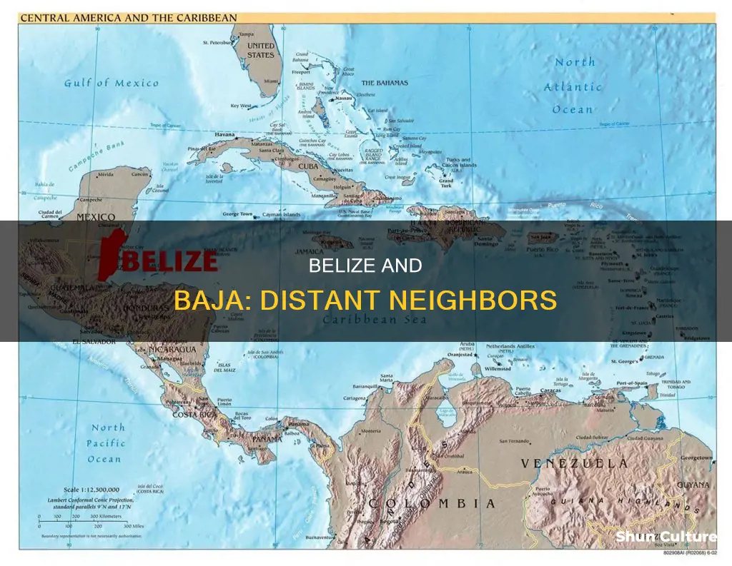 is belize and baja near each other