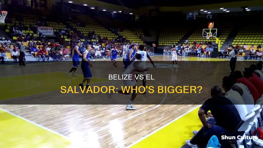 is belize bigger than el salvador