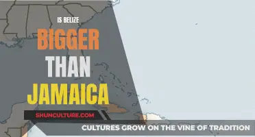 Belize vs Jamaica: Size Comparison