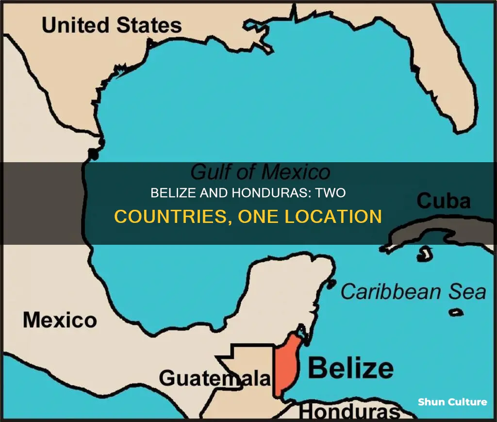 is belize in honduras