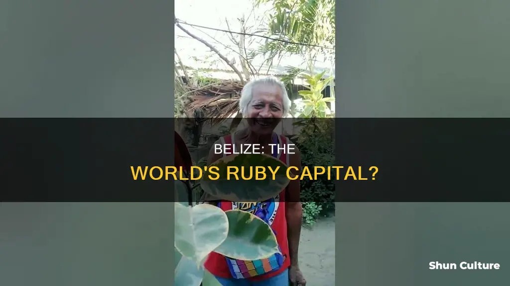 is belize the ruby capital