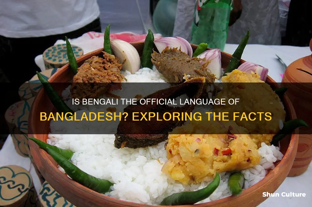 is bengali the official language of bangladesh