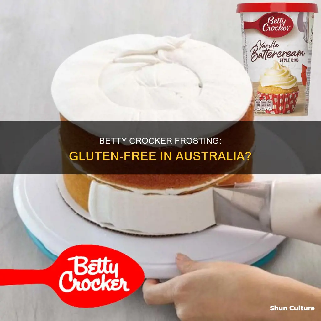 is betty crocker frosting gluten free in australia