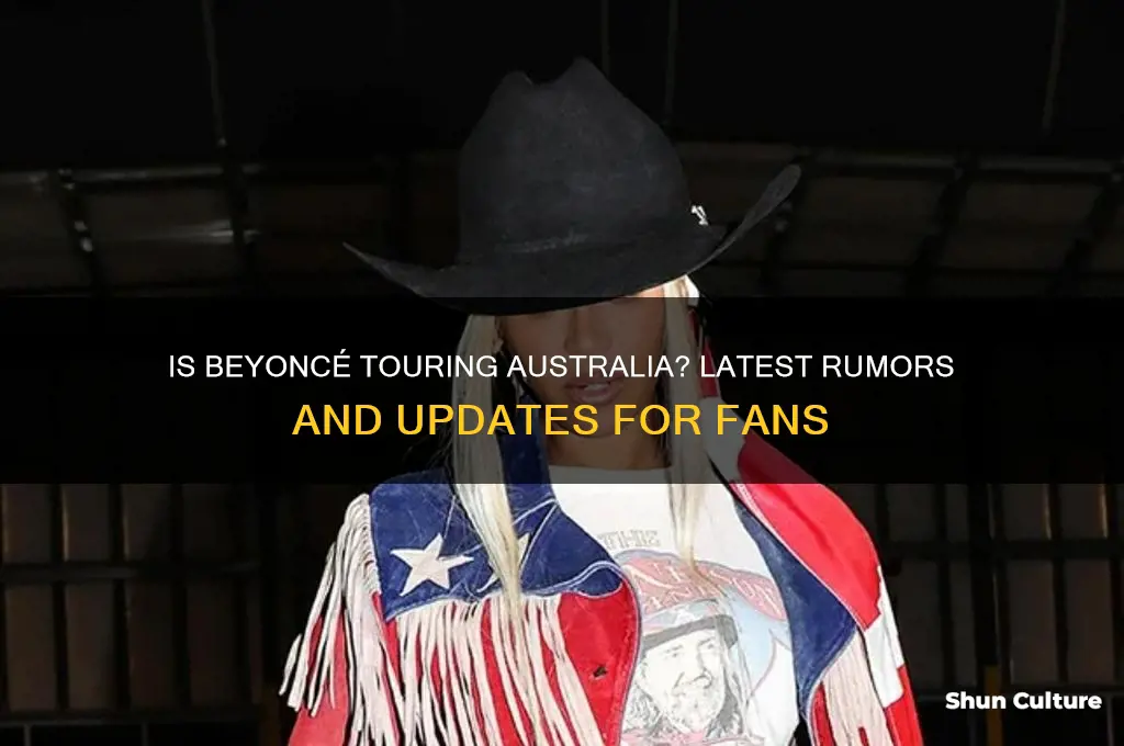 is beyonce going to australia