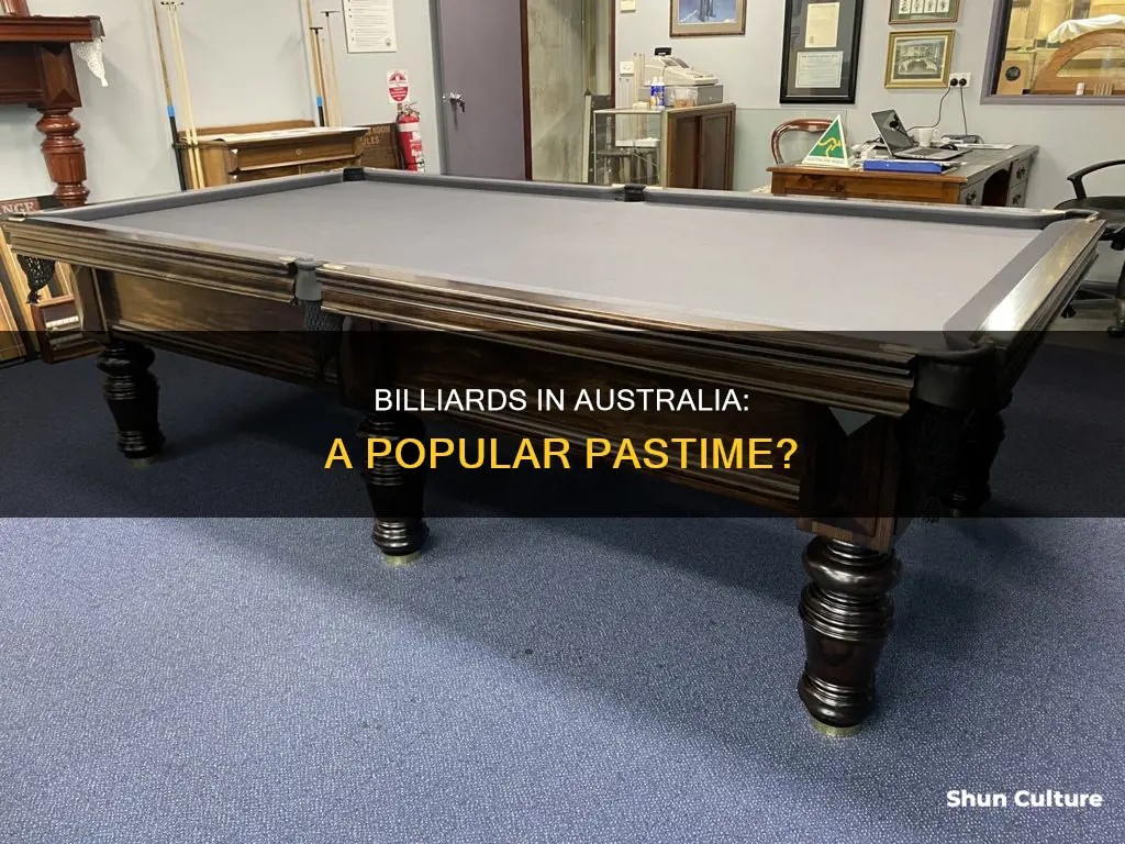 is billiards popular in australia