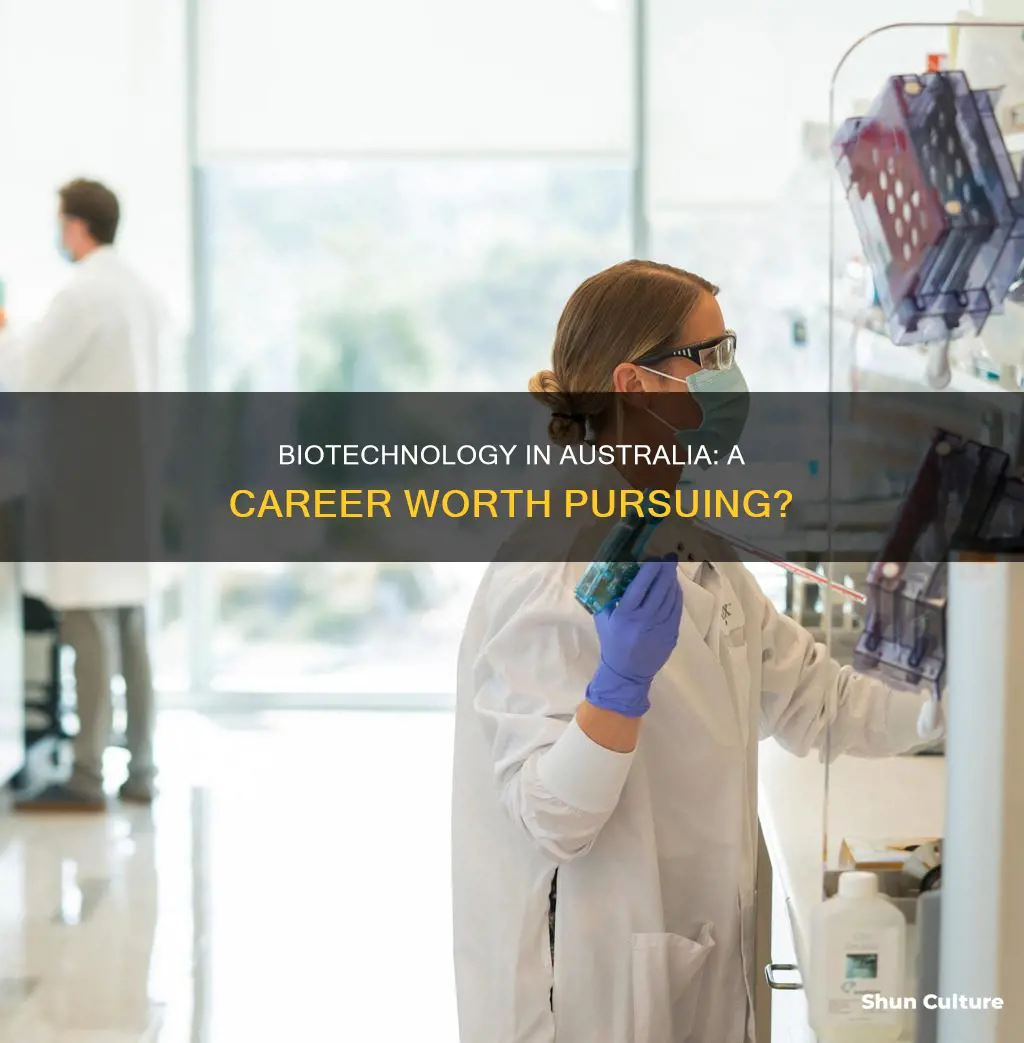 is biotechnology a good career in australia