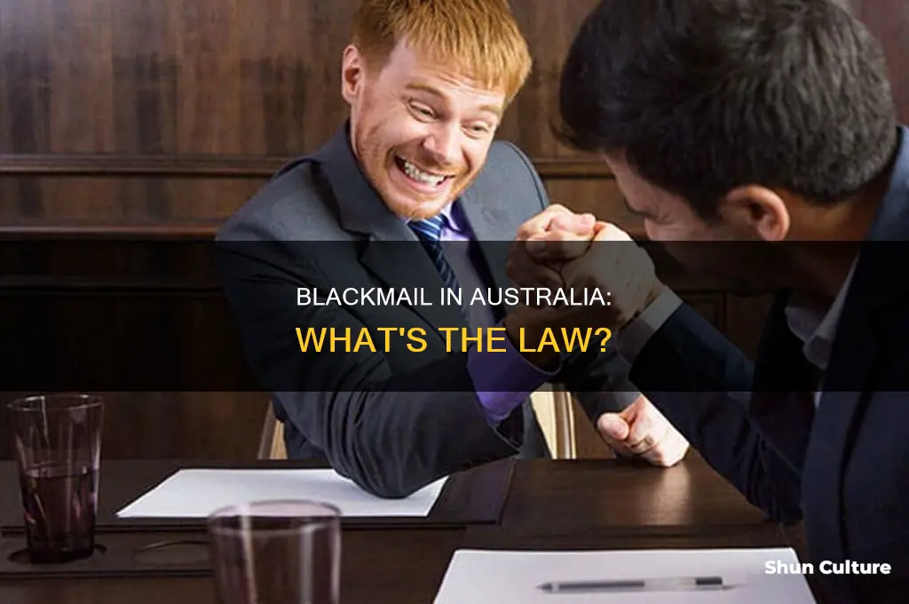 is blackmail illegal in australia
