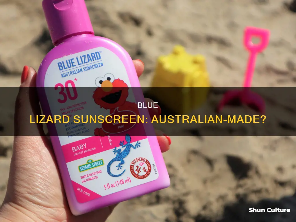 is blue lizard sunscreen made in australia