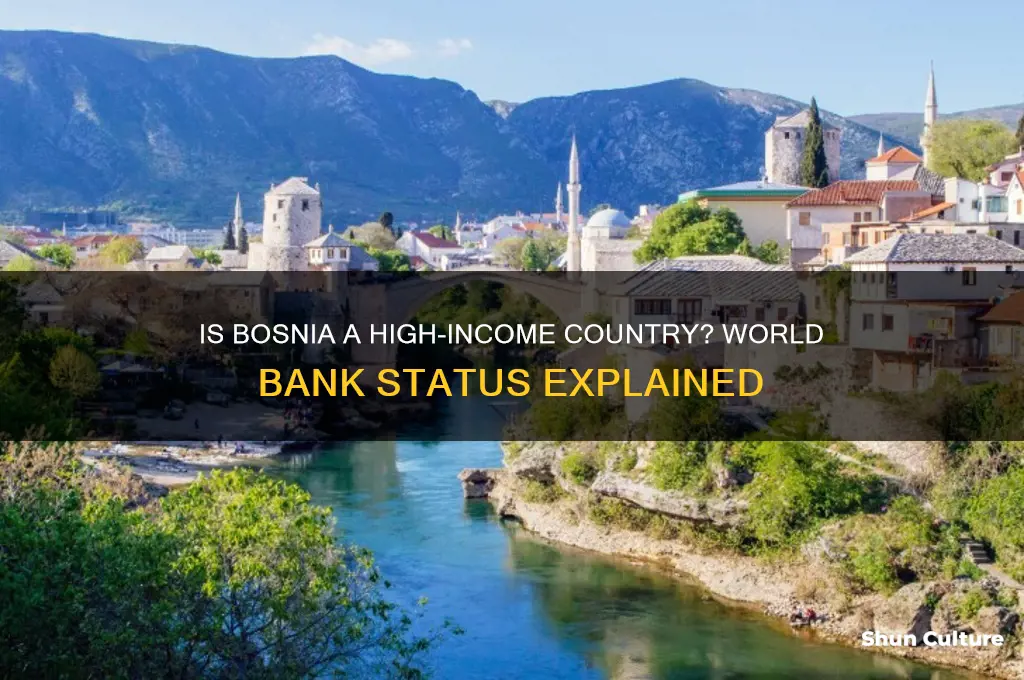 is bosnia a high income world bank status
