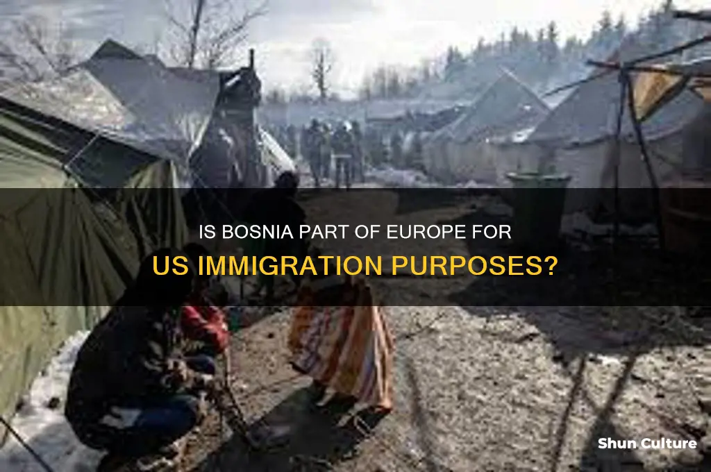 is bosnia considered europe on us immigration