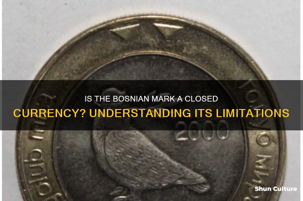 is bosnian mark a closed currency