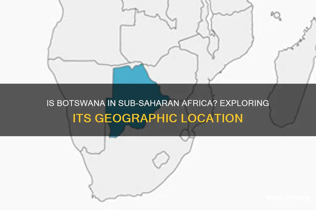 is botswana in sub saharan africa