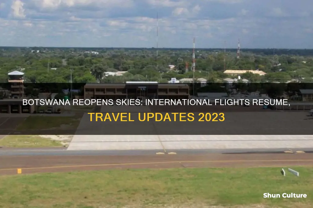 is botswana open for international flights