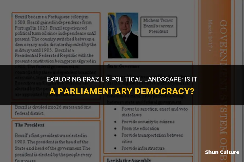 is brazil a parliamentary democracy