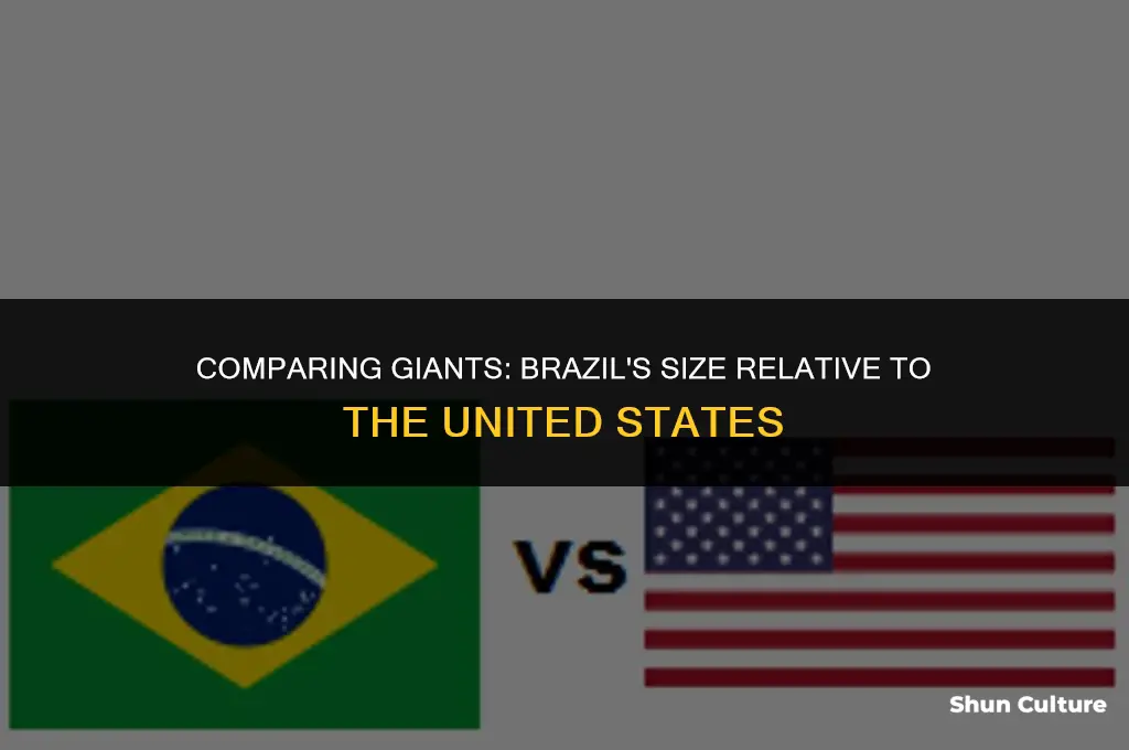 is brazil almost as big as the united states
