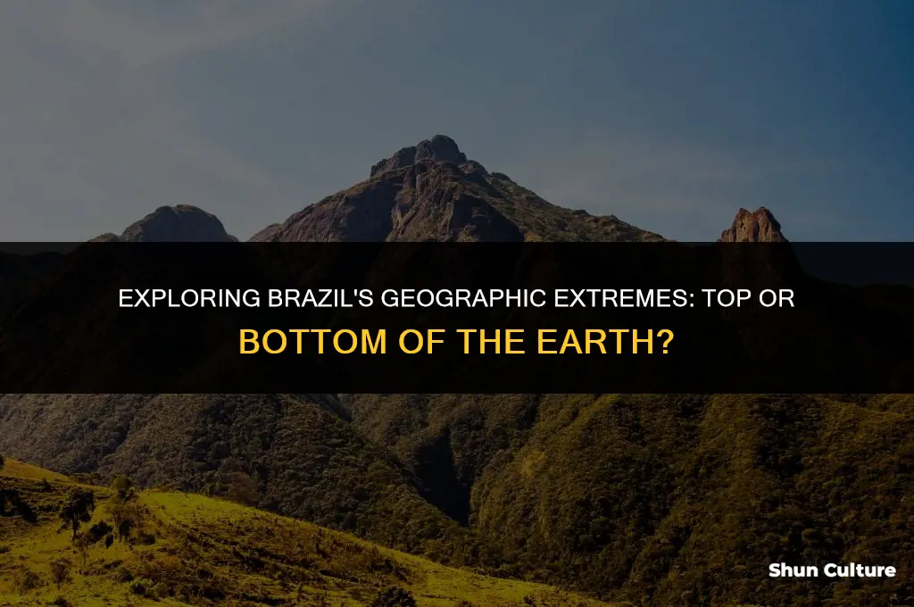 is brazil at the top of the earthor botom