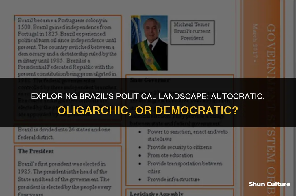 is brazil autocratic oligarchic or democratic