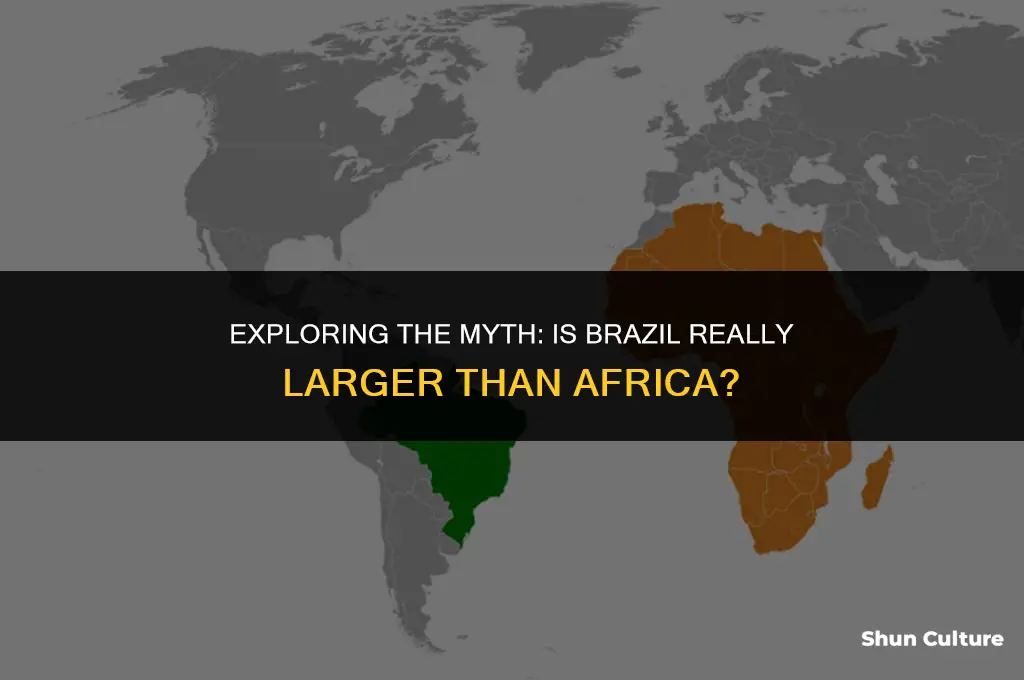 is brazil bigger than africa