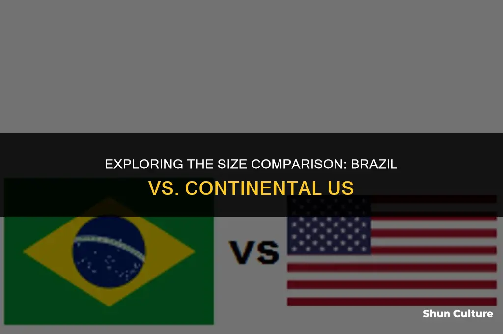 is brazil bigger than continental us