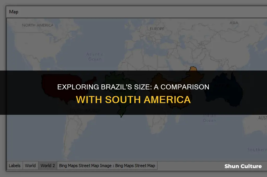 is brazil bigger than the rest of south america