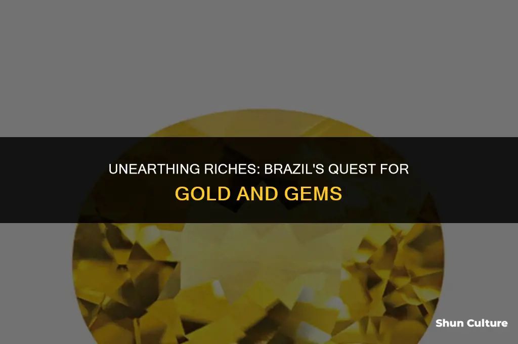 is brazil extracts gold gems