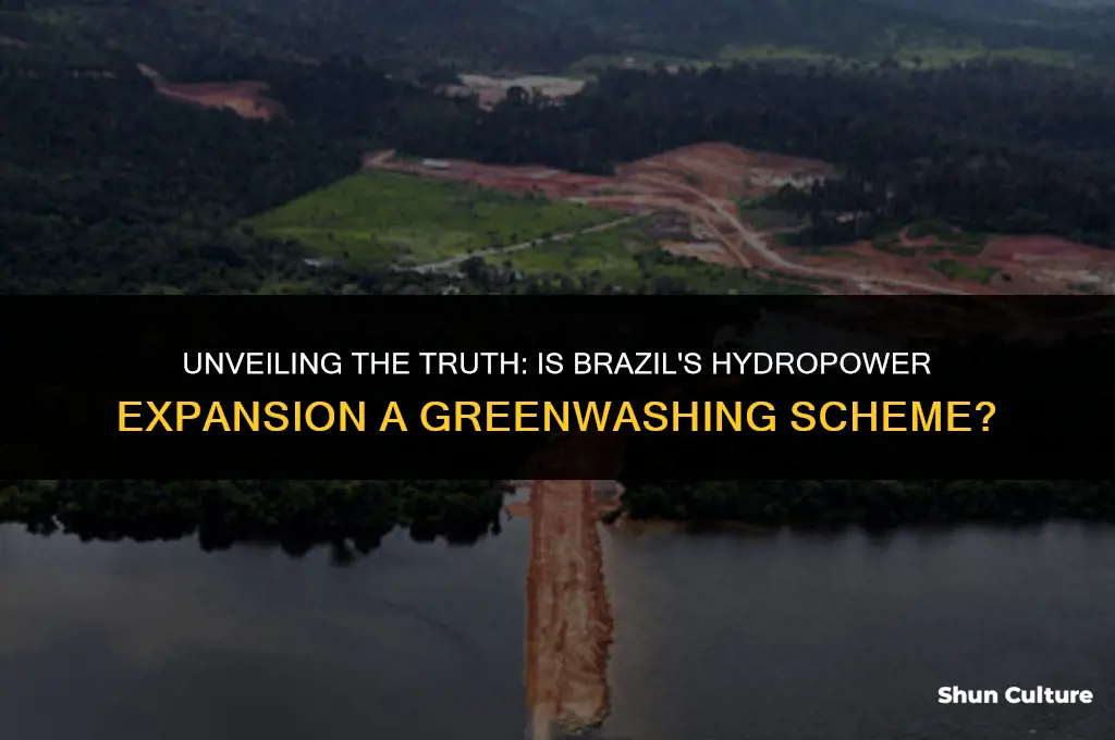 is brazil greenwashing hydropower