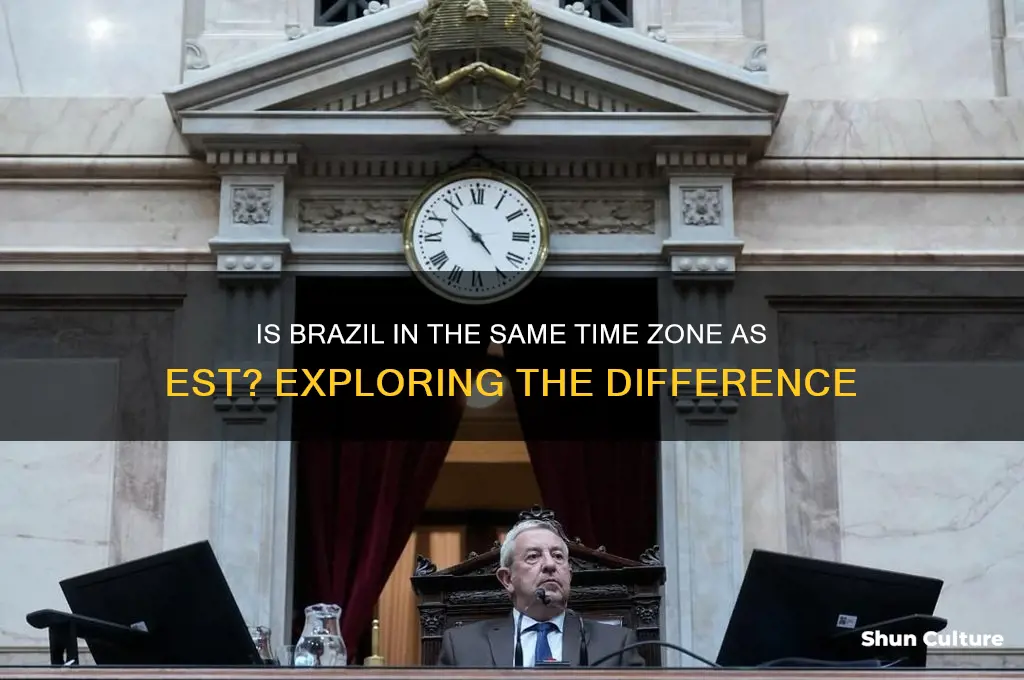 is brazil in same time zone as est