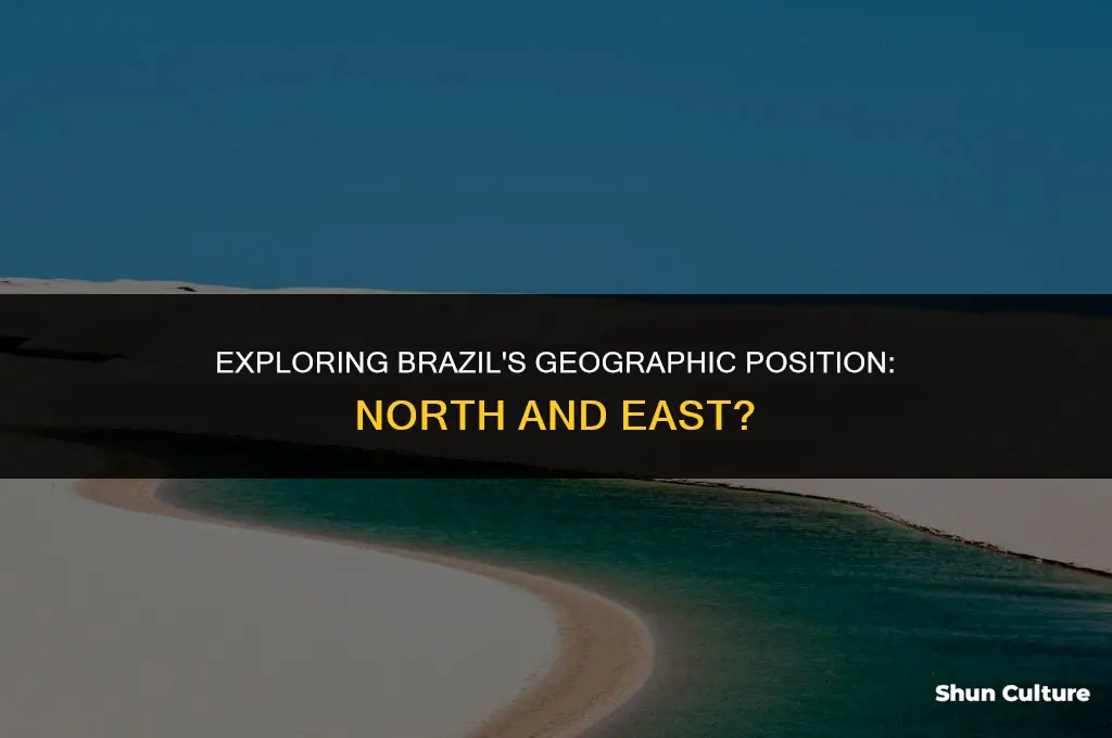 is brazil in the north and east map