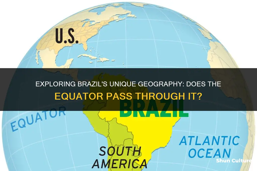 is brazil intersected by equator