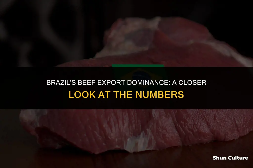 is brazil number one exporter of beef