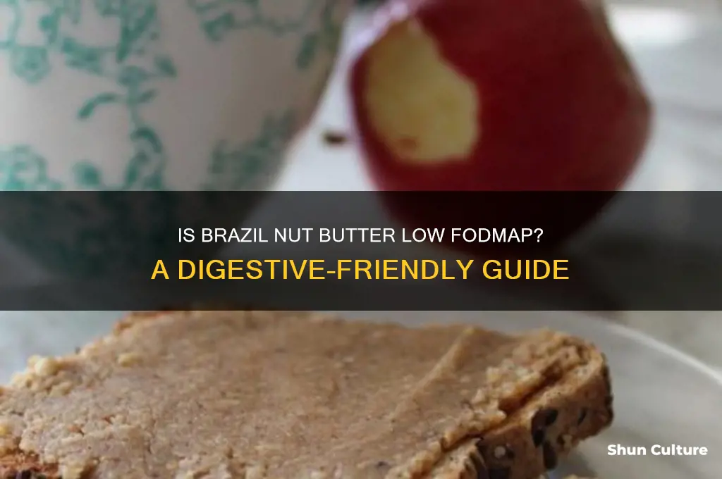 is brazil nut butter low fodmap