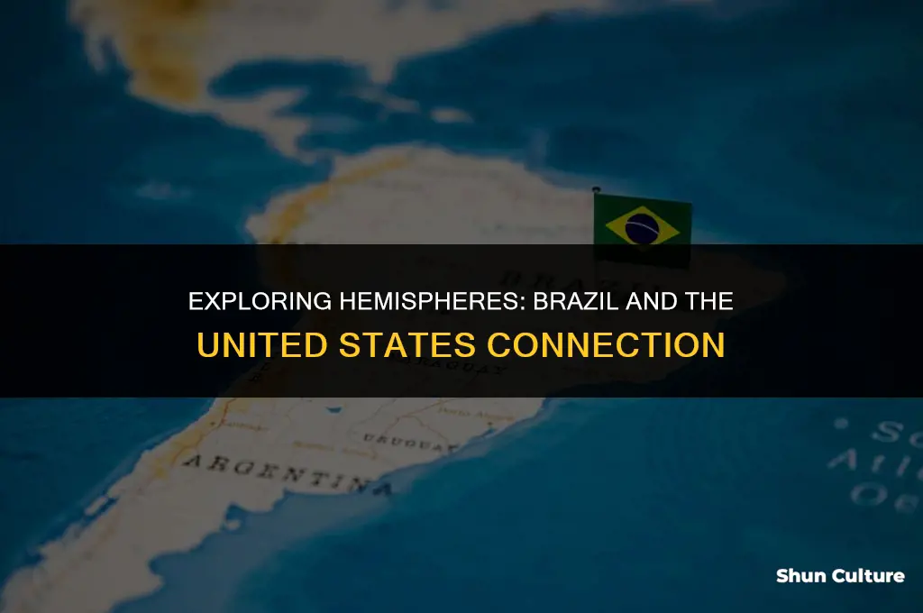 is brazil on same hemisphere as united states