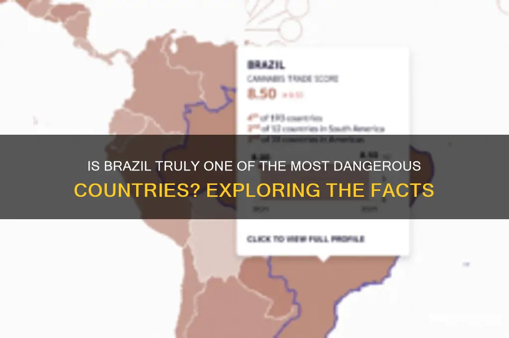 is brazil one of the most dangerous countries